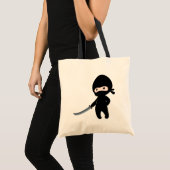 Tote Bag Minuscule Ninja en colère (Devant (produit))