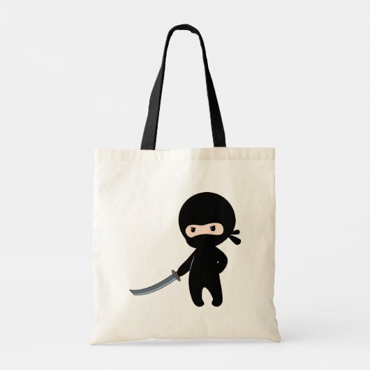 Tote Bag Minuscule Ninja en colère (Dos)