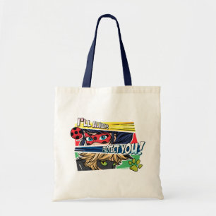 Tote Bag Miraculous Ladybug & Cat Noir toujours vous protég