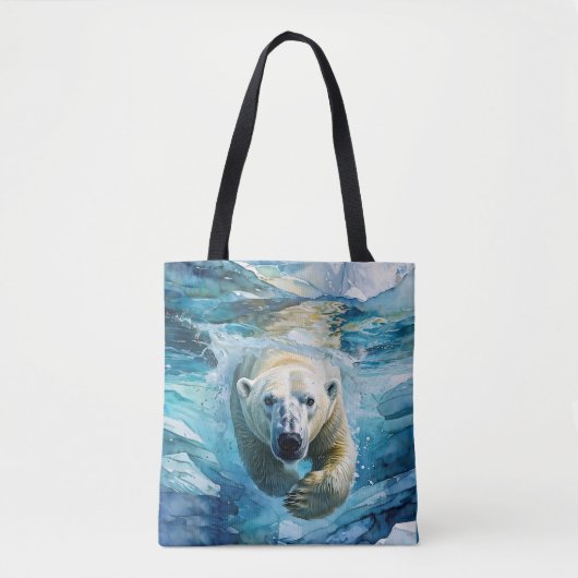 Tote Bag Mirage arctique : Le Monarque de la natation (Devant)
