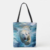 Tote Bag Mirage arctique : Le Monarque de la natation (Dos)