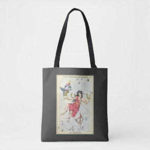 Tote Bag Miroir d'Urania, Carte céleste d'astronomie vintag
