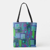 Tote Bag Miroirs violet et ombre (Dos)