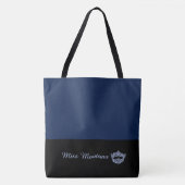 Tote Bag Miss America Like Frost Blue Crown Large Navy (Devant)