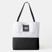 Tote Bag Miss America style Black Bottom Crown Fourre-tout (Dos)