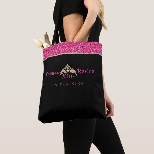 Tote Bag Miss Rodeo Crown Future Miss Rodeo en formation (De près)