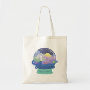 Tote Bag Miss You : Bateaux de chats et de papier
