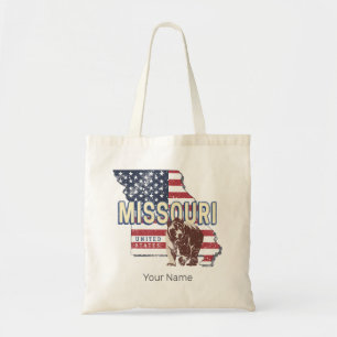 Tote Bag Missouri State États-Unis Carte rétro Vintage USA