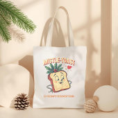 Tote Bag Mistle-toast – Funny Christmas Mistletoe Pun