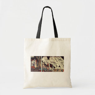 Tote Bag Mitsukini défiant le spectre squelettique, c.1845