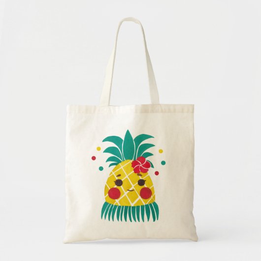 Tote Bag Mlle Hawaiian Pineapple (Devant)