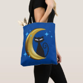 Tote Bag Mmilieu du siècle moderne MCM Rétro Noir Cat (De près)