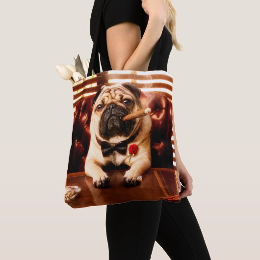 Tote Bag Mobster Dog (De près)