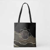 Tote Bag Mocha Agate Glittery OM (Devant)