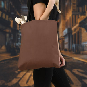 Tote Bag Mocha Brown couleur solide   Classique   Élégant