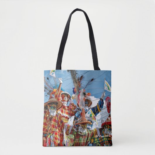 Tote Bag Mocko Jumbies Îles Vierges Drapeaux Sainte-Croix V (Devant)