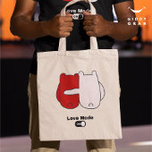 Tote Bag Mode Amour sur l'ours mignon Couple Valentine's