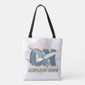 Tote Bag Mode Avion Activé - Voyage Drôle (Dos)