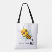 Tote Bag "Mode école : OFF - Chillin' Bee" (Dos)