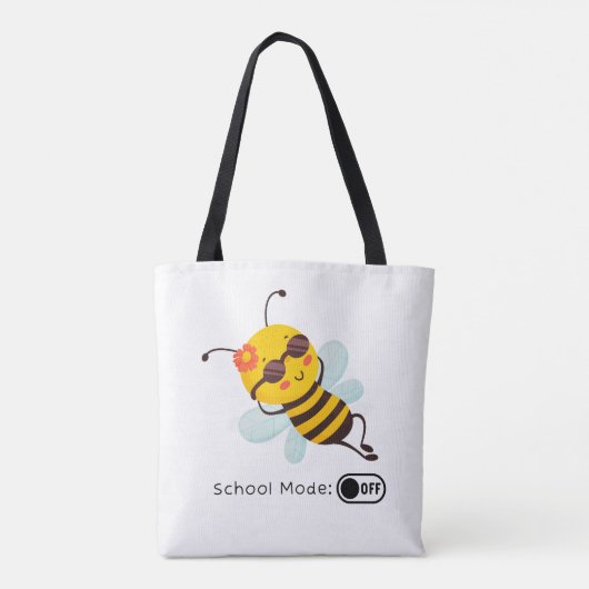 Tote Bag "Mode école : OFF - Chillin' Bee" (Dos)