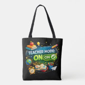Tote Bag Mode Enseignant : ACTIVÉ – Joli design de rentrée (Dos)