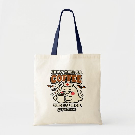 Tote Bag Mode Fantôme Activé Mode Café Aussi Activé Infirmi (Devant)