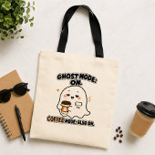 Tote Bag Mode Fantôme Activé Mode Café Aussi Activé Introve