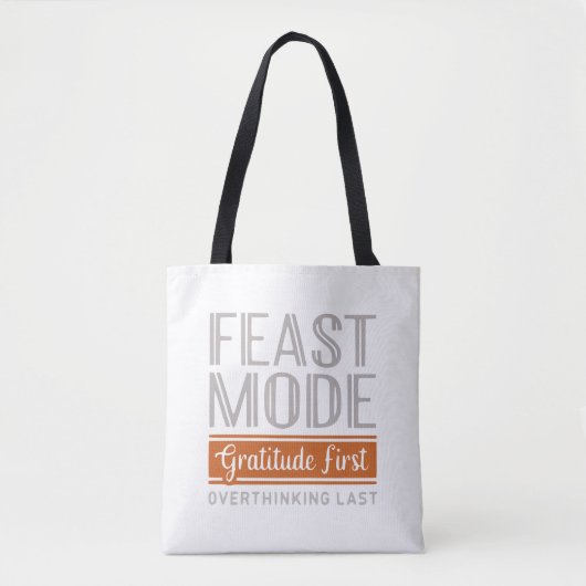Tote Bag Mode fête Gratitude Fourre-tout - Personnalisable (Devant)