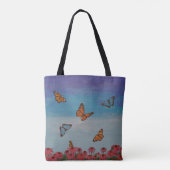 Tote Bag Mode Fourre-tout "de champ de papillon" (Dos)