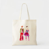 Tote Bag Mode illustration aquarelle boho (Devant)