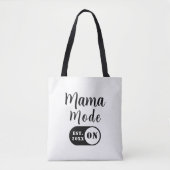 Tote Bag Mode Maman activé, Meilleure Maman de l'année pers (Devant)