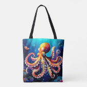 Tote Bag Mode Octopus coloré (Dos)