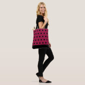 Tote Bag Mode Points Noirs (Sur le modèle)