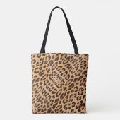 Tote Bag mode safari sauvage chic fille imprimé léopard (Dos)