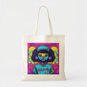 Tote Bag Mode urbaine japonaise rétro Mascotte de Neon