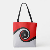 Tote Bag Mode Vagues Abstraites (Dos)