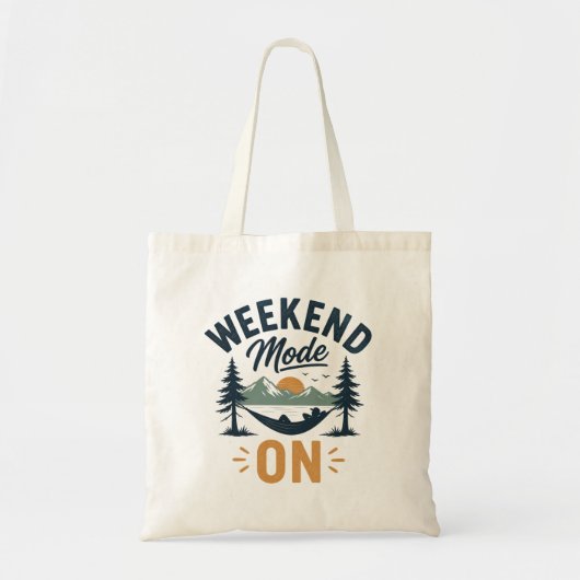 Tote Bag Mode week-end activé Relaxation au coucher de sole (Devant)