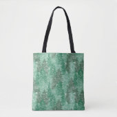 Tote Bag Modèle arbre à pin vert (Devant)