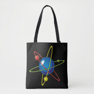 Tote Bag Modèle coloré de l'Atom