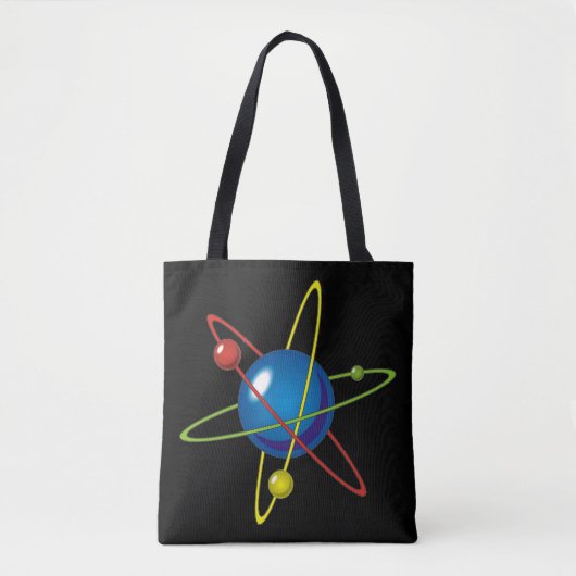 Tote Bag Modèle coloré de l'Atom (Devant)
