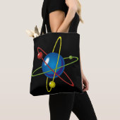 Tote Bag Modèle coloré de l'Atom (De près)