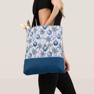 Tote Bag Modèle de blocs de couleur d'ornements de sapin de