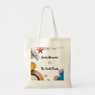 Tote Bag Modèle de cadre de plage estival personnalisé