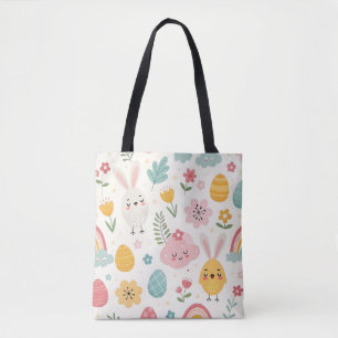 Tote Bag Modèle de lapin de Pâques