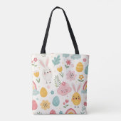 Tote Bag Modèle de lapin de Pâques (Dos)