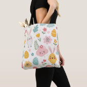 Tote Bag Modèle de lapin de Pâques (De près)