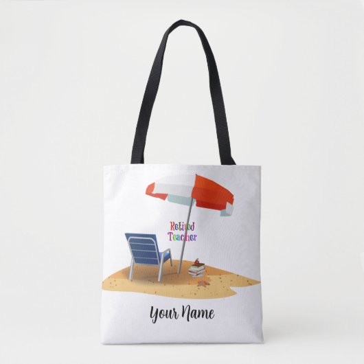 Tote Bag Modèle de l'enseignant à la retraite, Personnalise (Devant)
