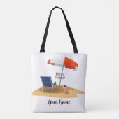 Tote Bag Modèle de l'enseignant à la retraite, Personnalise (Dos)