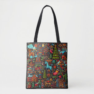 Tote Bag Modèle de Noël Western amusant