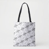 Tote Bag Modèle de nom de logo d'entreprise de code QR pers (Devant)
